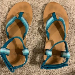 Blue and White Teva’s, Women’s Size 9